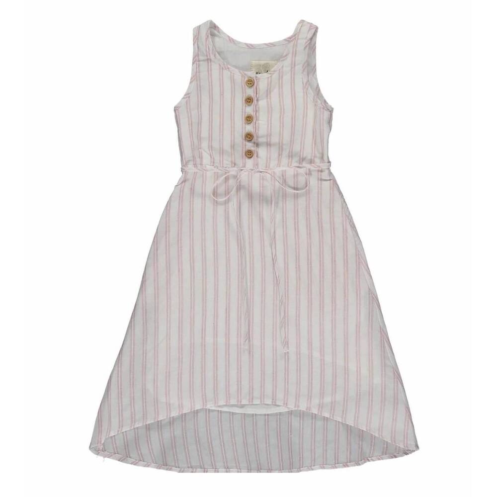 NEW VIGNETTE kids avalon dress in pink stripe